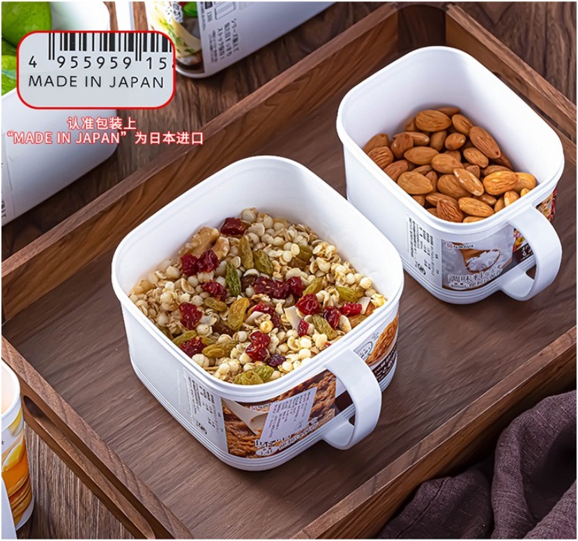Hộp thực phẩm có tay cầm Nakaya, nắp đậy kín giúp cất giữ và bảo quản thực phẩm một cách an toàn & tiện lợi - nội địa Nhật Bản