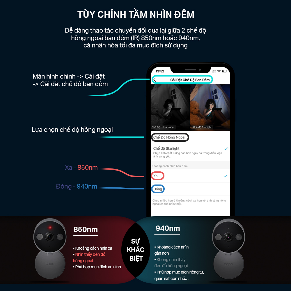 Camera Wifi TP-Link Tapo C120 Trong Nhà/ Ngoài Trời Chống Nước, Đế Nam Châm, Độ Phân Giải 2K QHD - Hàng Chính Hãng