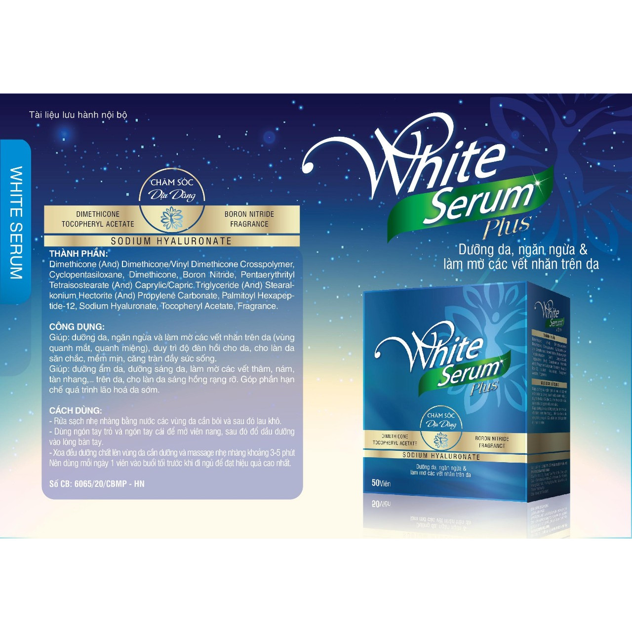 Viên Serum dưỡng da mặt  White serum Plus