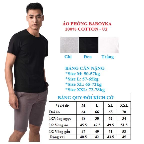 Áo Phông Nam Chất COTTON 100% Kiểu Cách Đơn Giản, Thấm Hút Mồ Hôi Cực Tốt 