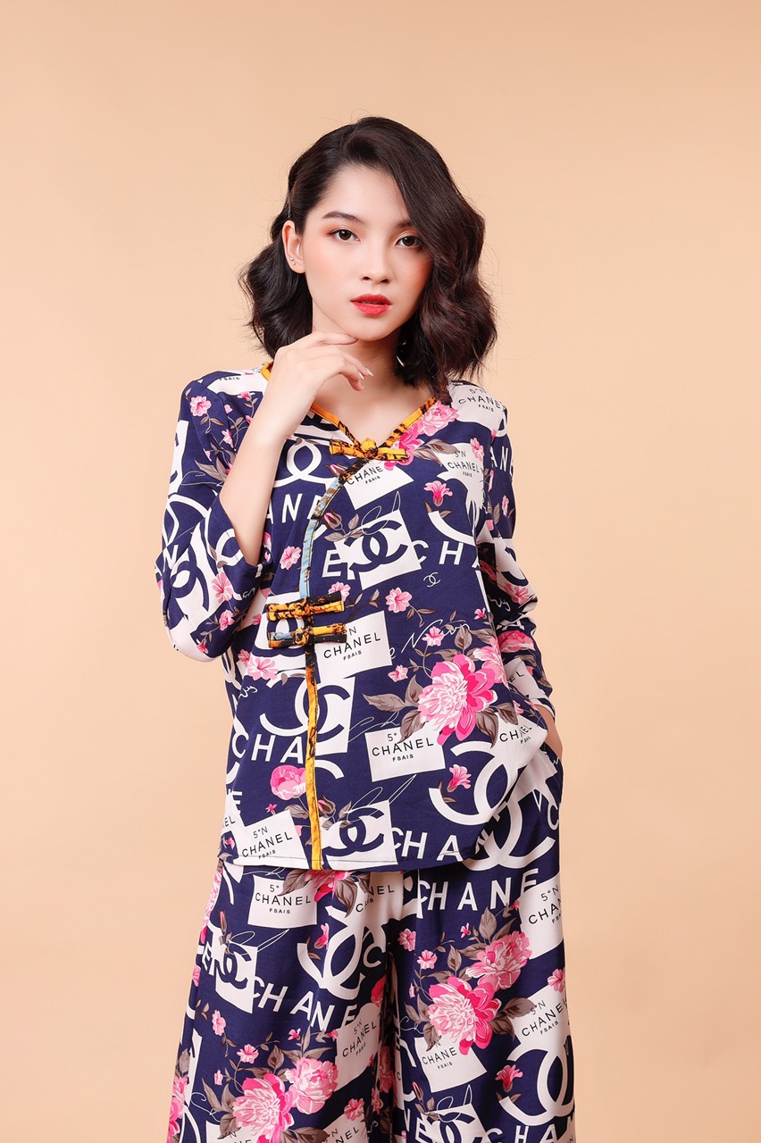 Đồ bộ mặc nhà , độ bộ mặc đi chơi du lịch bao đẹp chất lụa in 100D cao cấp mẫu mới nhất