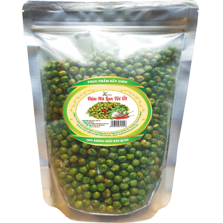 ĐẬU HÀ LAN TỎI ỚT THƯƠNG HIỆU SK FOOD - TỔNG 2 BỊCH 1KG