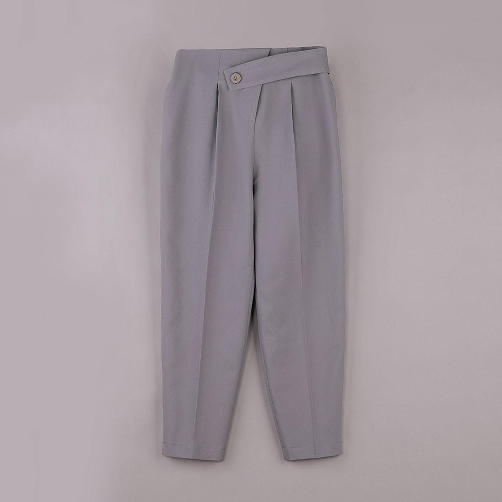 Quần nữ công sở ống đứng, cạp sệ, cài cúc thanh lịch, hàng thiết kế TK Fashion - QK K434