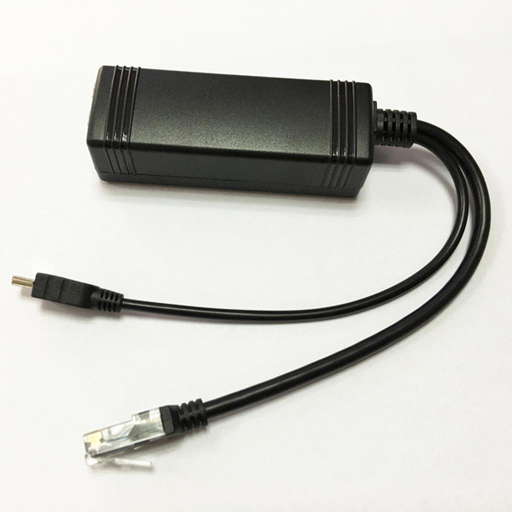 2 Pack Active PoE Power Over Ethernet Splitter Adapter 48 to 5V IEEE 802.3af