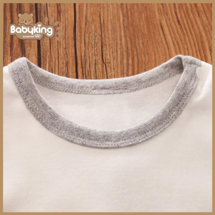 BodySuit,áo liền quần dễ thương dài tay kiểu sư tử cho bé ,cotton 100%,thương hiệu Aiueo Nhật Bản.