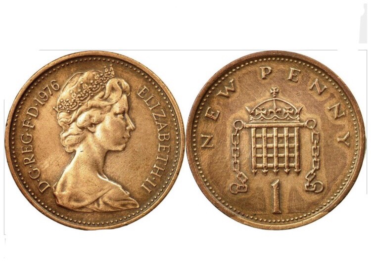Xu Anh Quốc sưu tầm 1 penny, nữ hoàng Elizabeth II trẻ tuổi