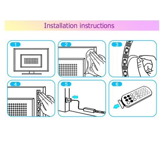 Đèn Led trang trí CORDA RGB USB Trang Trí Tivi, Man Hình Vi Tính ️