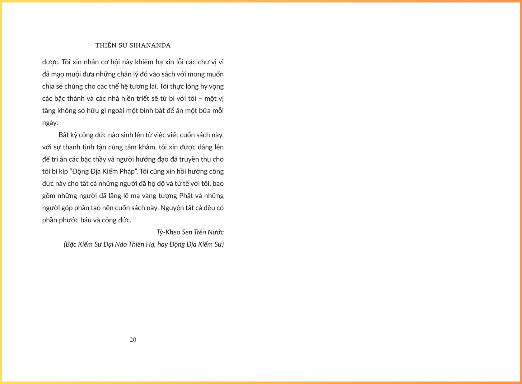 Bố Già Sao Hỏa - Thiền sư Sihananda - Sáng Books