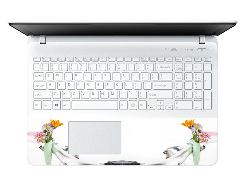 Mẫu Dán Decal Hoa Văn Trang Trí Laptop LTHV-226 cỡ 13 inch