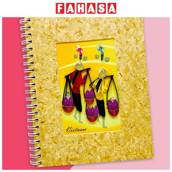 Sổ Lò Xo Giấy Craft Xoắn - Không Dòng Kẻ - 14.5 x 18.2 cm - TMC - Mẫu 1