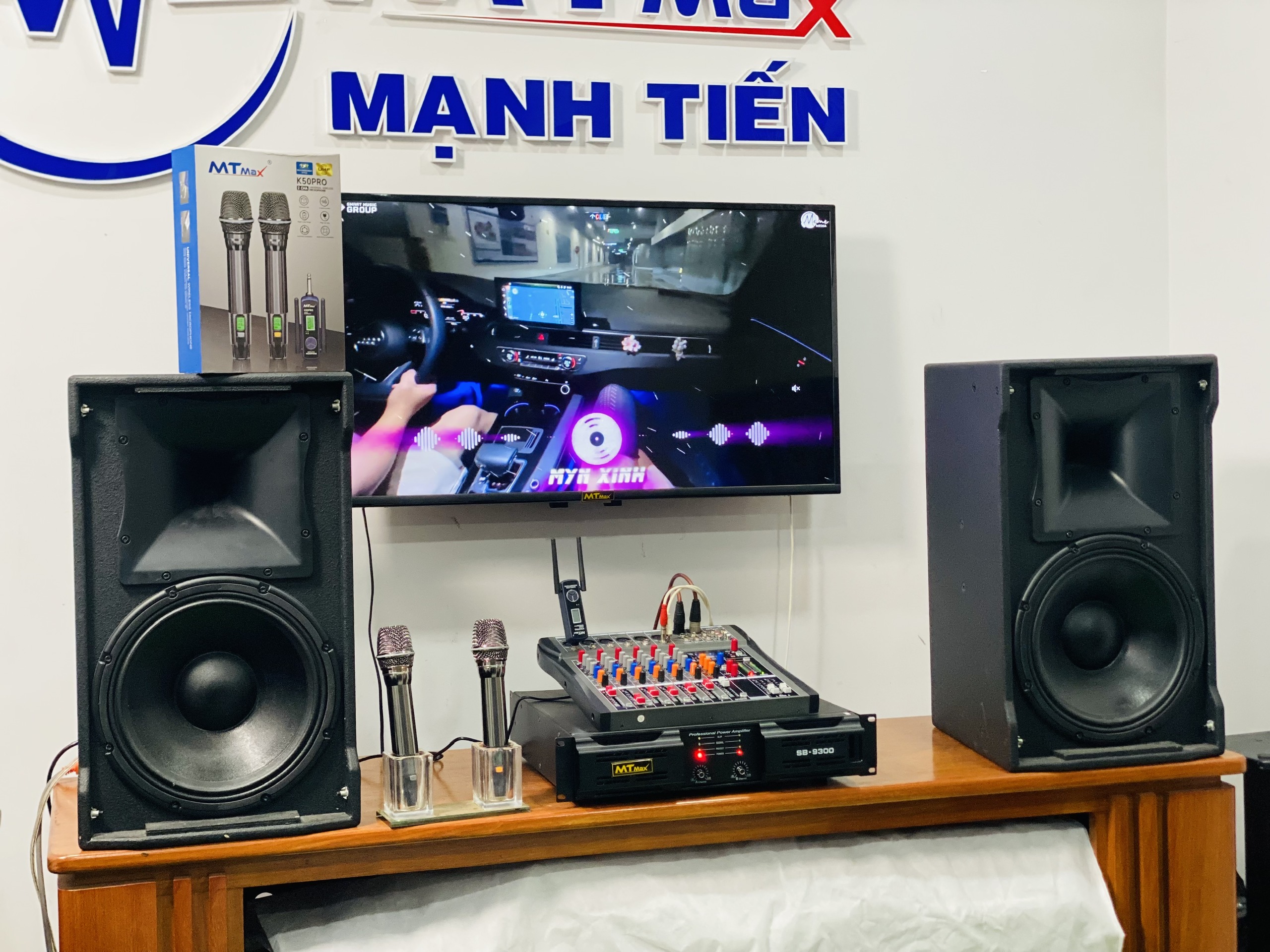 Dàn Karaoke Chất Lượng, Giải Trí Đa Năng Mixer KT6, Loa RCF, Mic K50, Đẩy SB9300, Chất Lượng Âm Thanh Sống Động, Hàng Chính Hãng