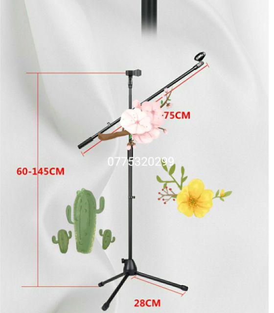 Chân đế đứng kẹp Micro bom mic stand-chân đế micro sân khấu