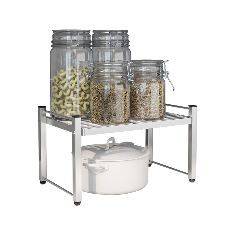 Kệ Để Đồ Nhà Bếp 1 Tầng Đặt Trong Tủ Bếp Đa Năng Hobby Home Decor Kb1T - Ngang 33Cm