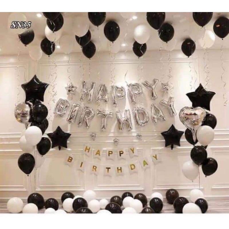 Set Bóng️Trang Trí Sinh Nhật️Happy Birthday Tông nhiều mầu