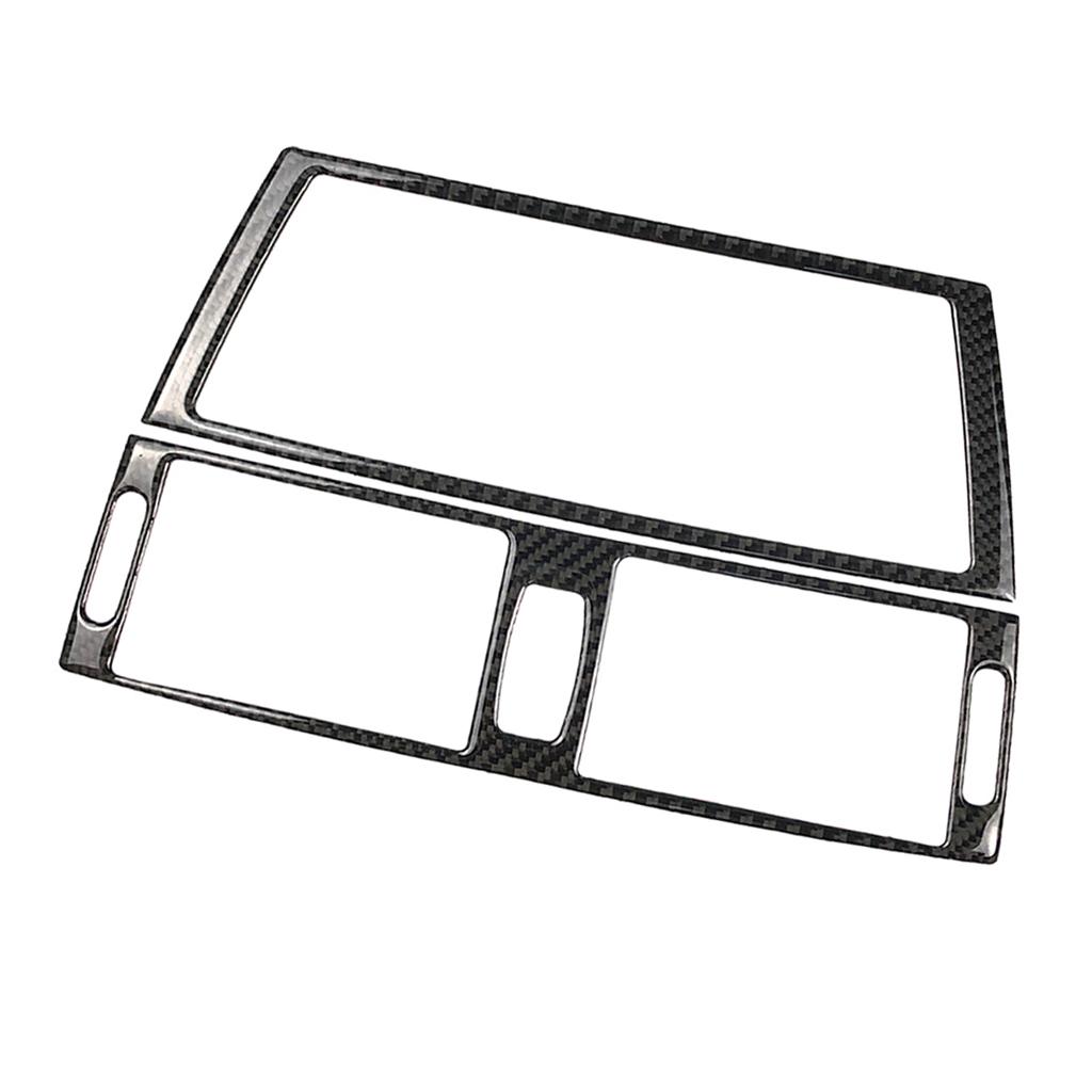 Carbon Fiber Car Air Condition Outlet CD Panel Frame For BMW E70 E71 X5 X6