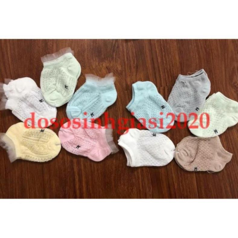 Set 5 đôi vớ lưới ren mùa hè cho bé 6 - 24 tháng tuổi