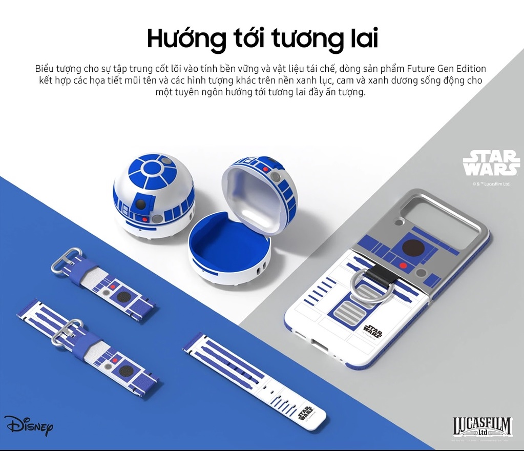 Ốp Tai Nghe Samsung Galaxy Buds 2 Pro phiên bản Star Wars(GP-FPR510) - Hàng Chính Hãng