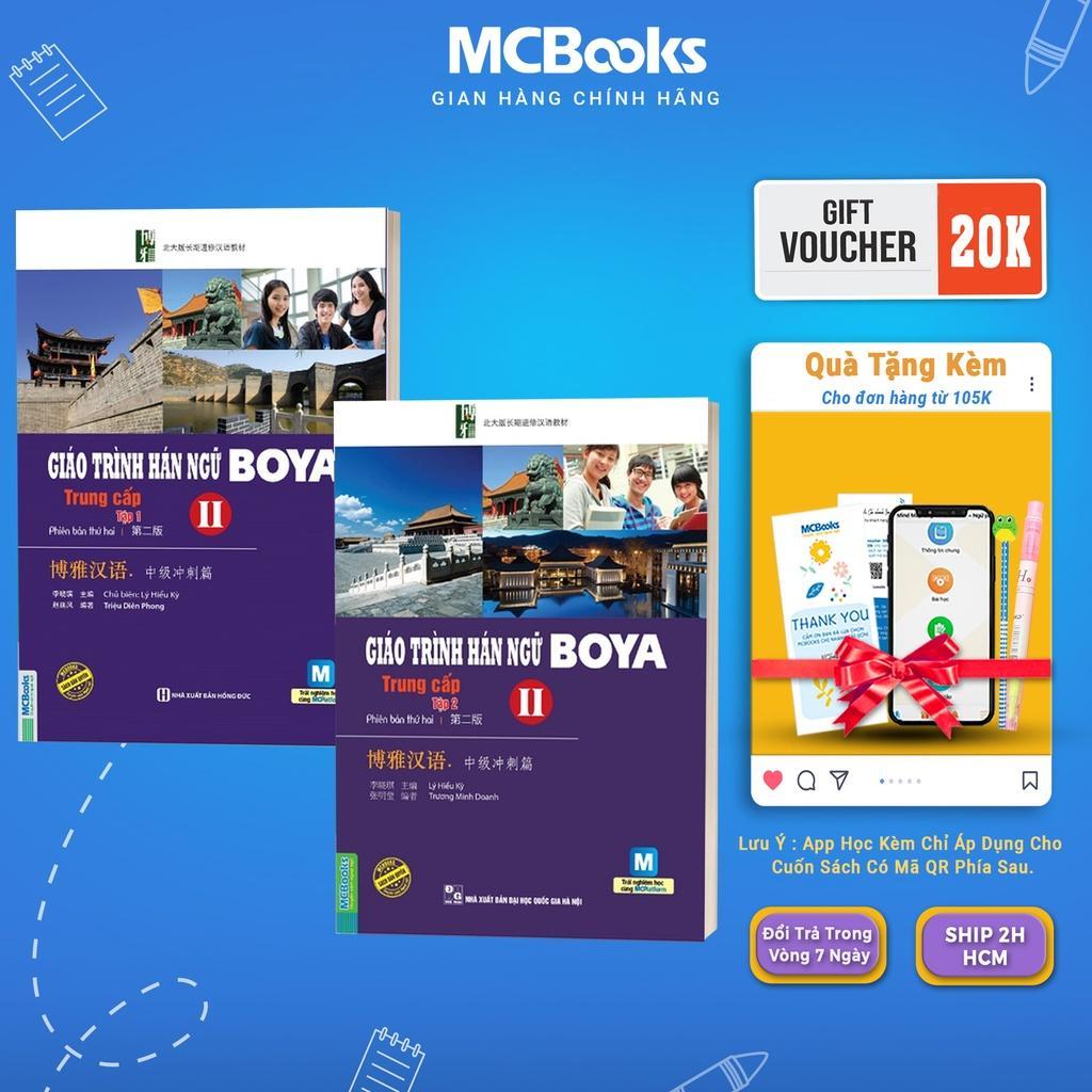 Sách - Giáo Trình Hán Ngữ Boya Trung Cấp 2 - Combo 2 Tập - MCBooks