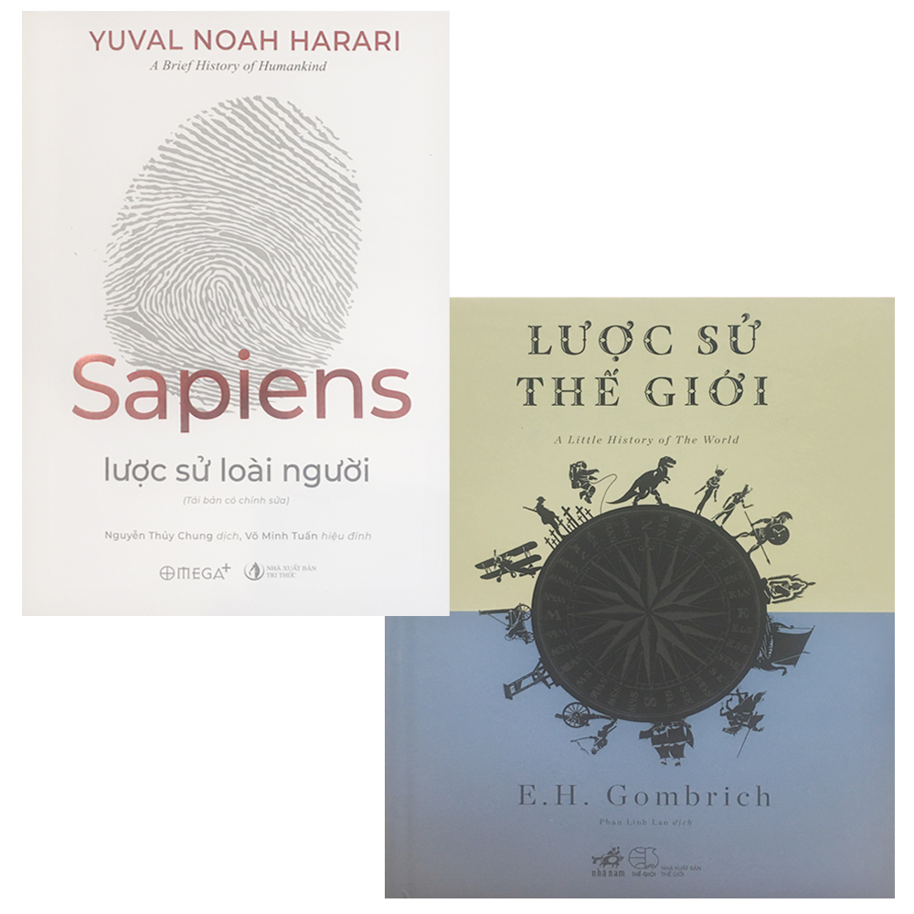 Bộ 2 cuốn sách tìm hiểu về lịch sử: Lược Sử Thế Giới + Lược Sử Loài Người