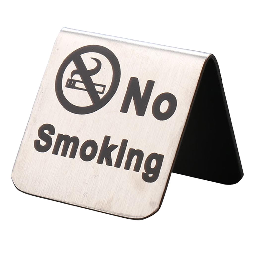 Stainless Steel No Tent Warning Sign Reminder