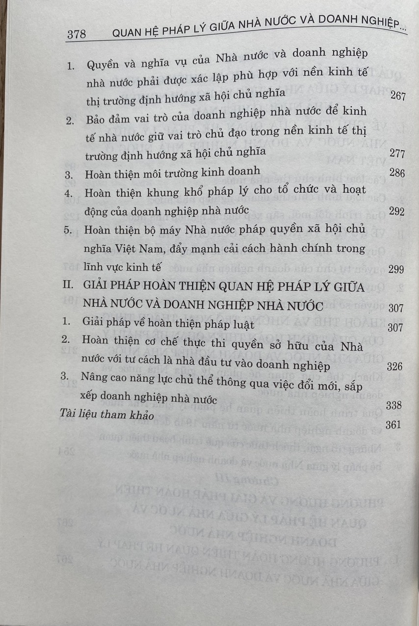 Quan Hệ Pháp Lý Giữa Nhà Nước và Doanh nghiệp Nhà Nước Trong Nền Kinh Tế Thị Trường Đinh Hướng Xã Hội Chủ Nghĩa