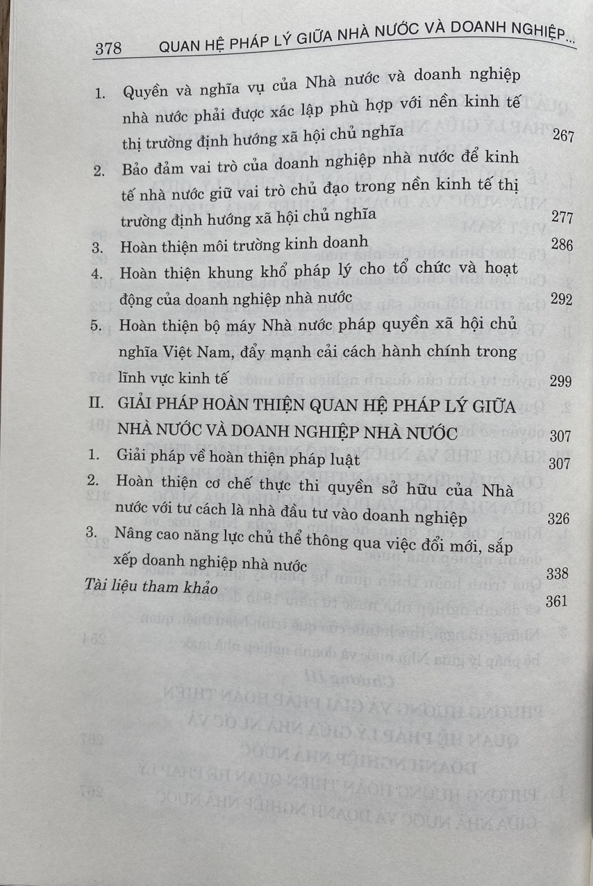 Quan Hệ Pháp Lý Giữa Nhà Nước  và Doanh nghiệp Nhà Nước  Trong Nền Kinh Tế Thị Trường Đinh Hướng Xã Hội Chủ Nghĩa