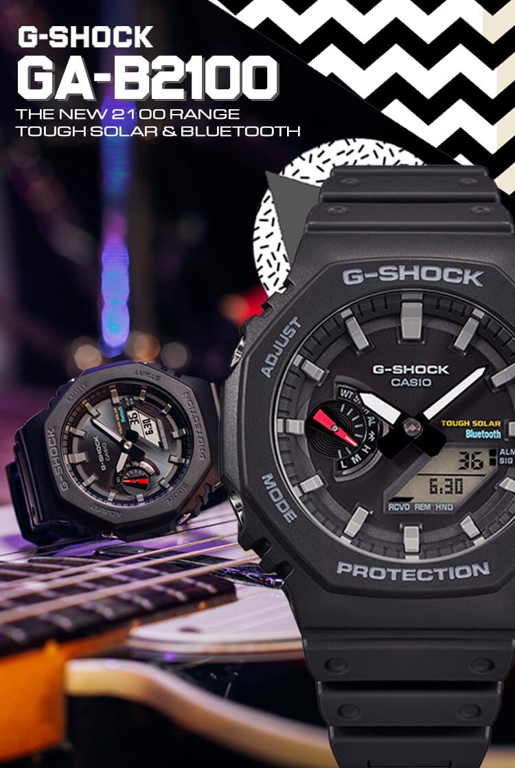 Đồng Hồ Nam Dây Nhựa Casio G-Shock GA-B2100-1ADR Chính Hãng - Pin Năng Lượng Mặt Trời - GA-B2100-1A Bluetooth