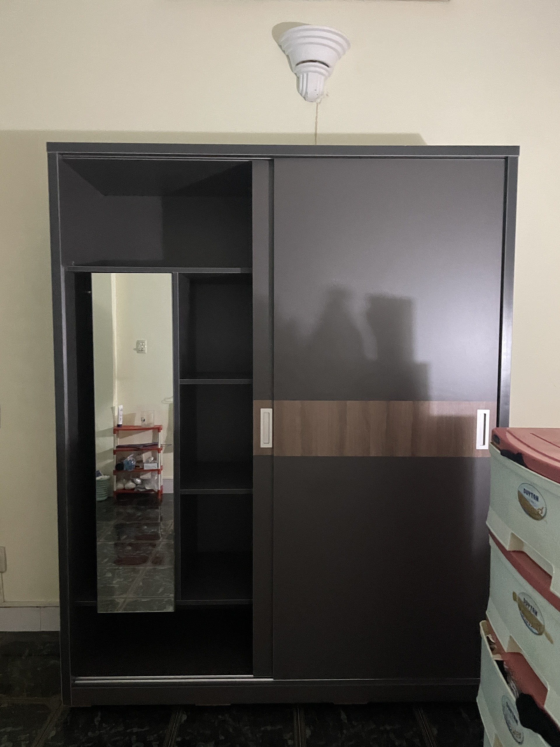 Tủ Quần Áo Cửa Lùa Có Gương C2m X D1m6 - TA403