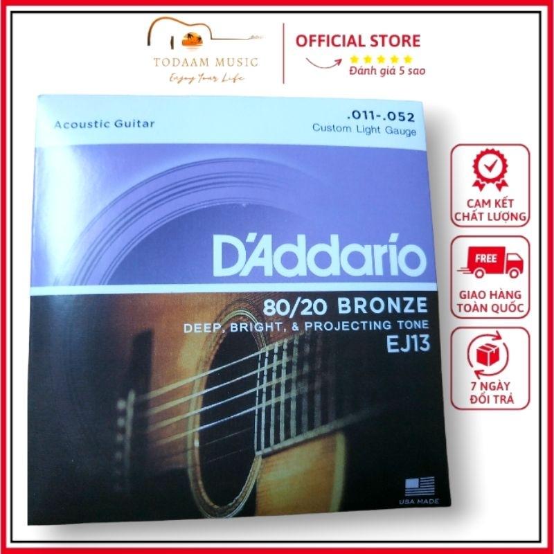 Dây đàn guitar acoustic D'Addario EJ13 thích hợp sinh viên, du ca đường phố