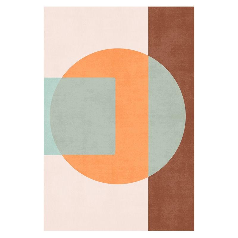 Thảm Trải Sàn Họa Tiết Hình Học Phong Cách Bắc Âu Hiện Đại