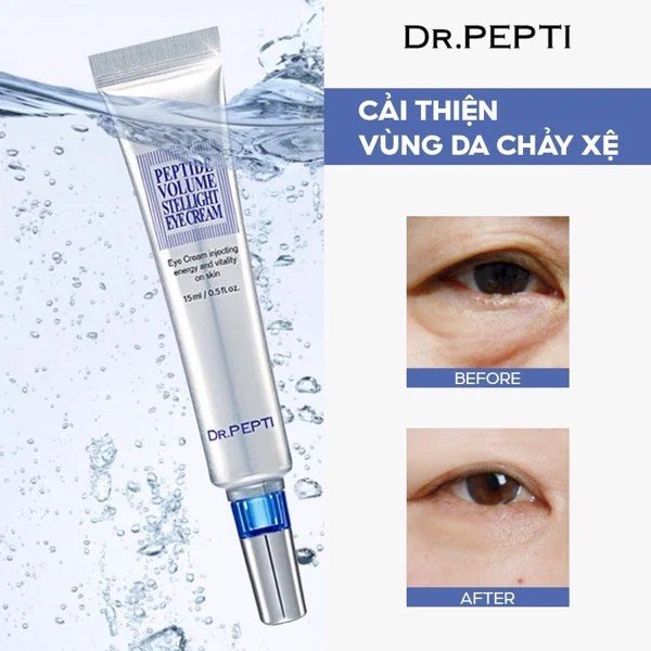 Kem dưỡng mắt DR.PEPTI chứa vitamin C cải thiện thâm quầng 15ML