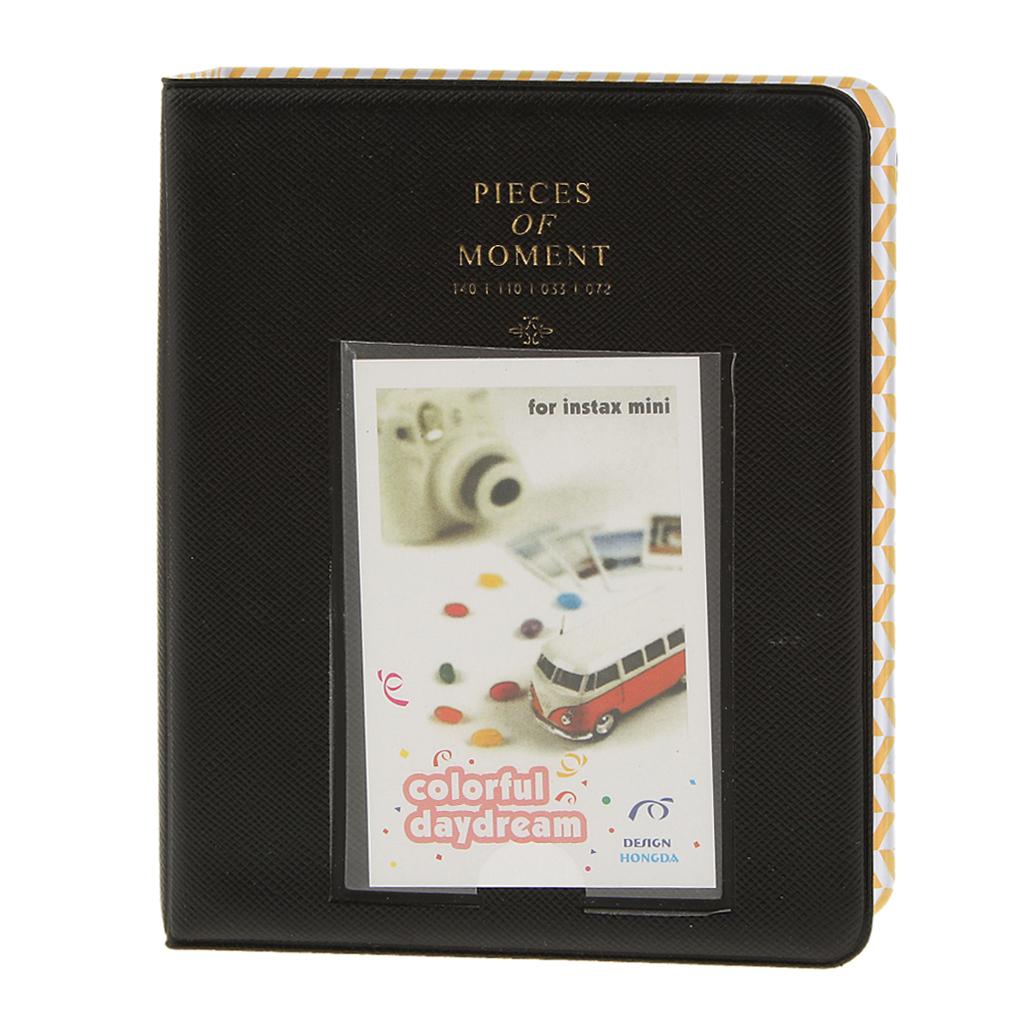 Photo Album Storage Case Mini 64 Photos for Black