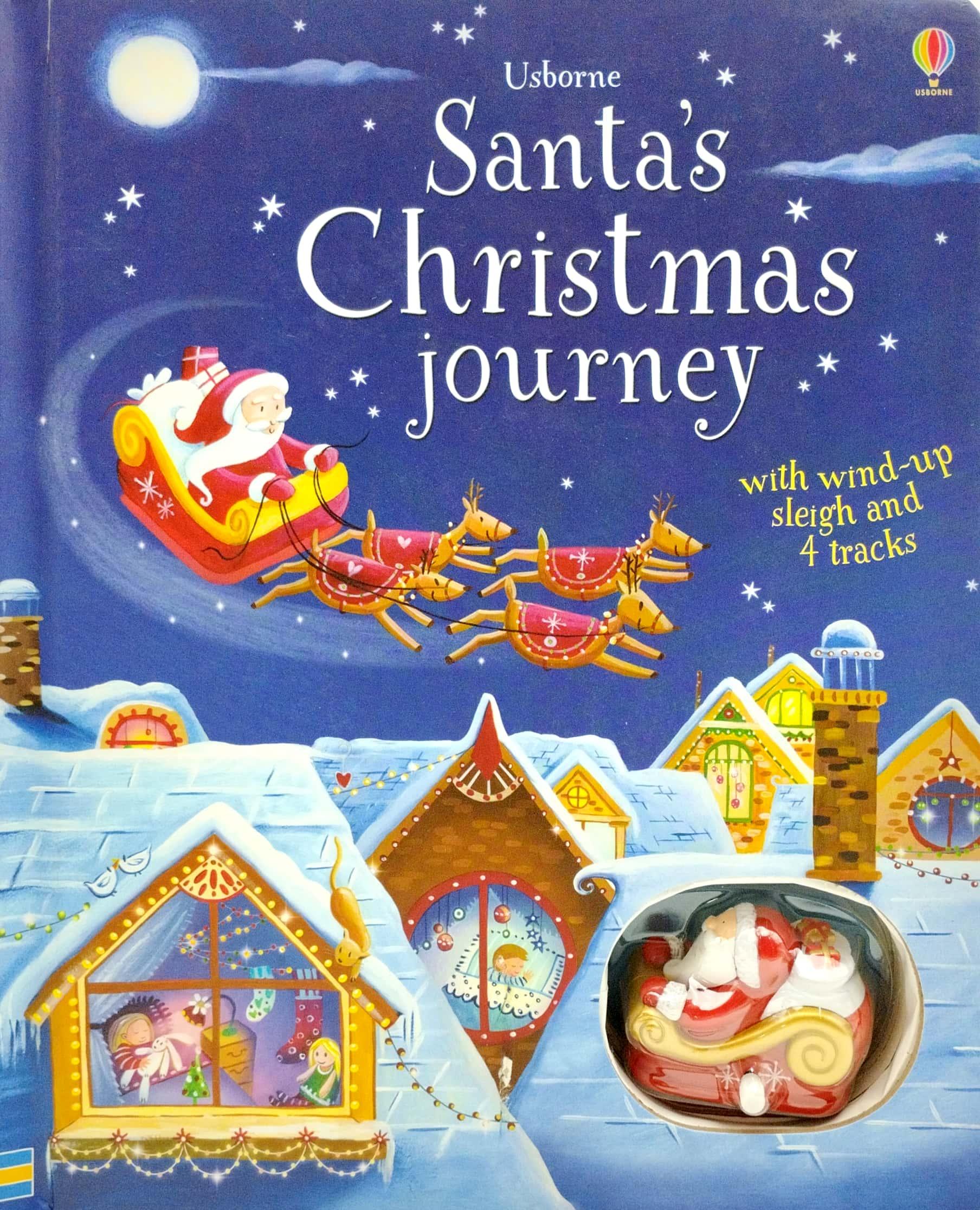 Santa's Christmas Journey with wind-up sleigh