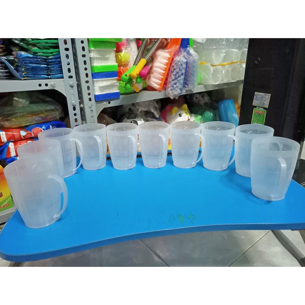 Ly thủy tinh cao cấp ly nhựa cốc uống bia có quai 410ml,425ml,380ml - loại đẹp