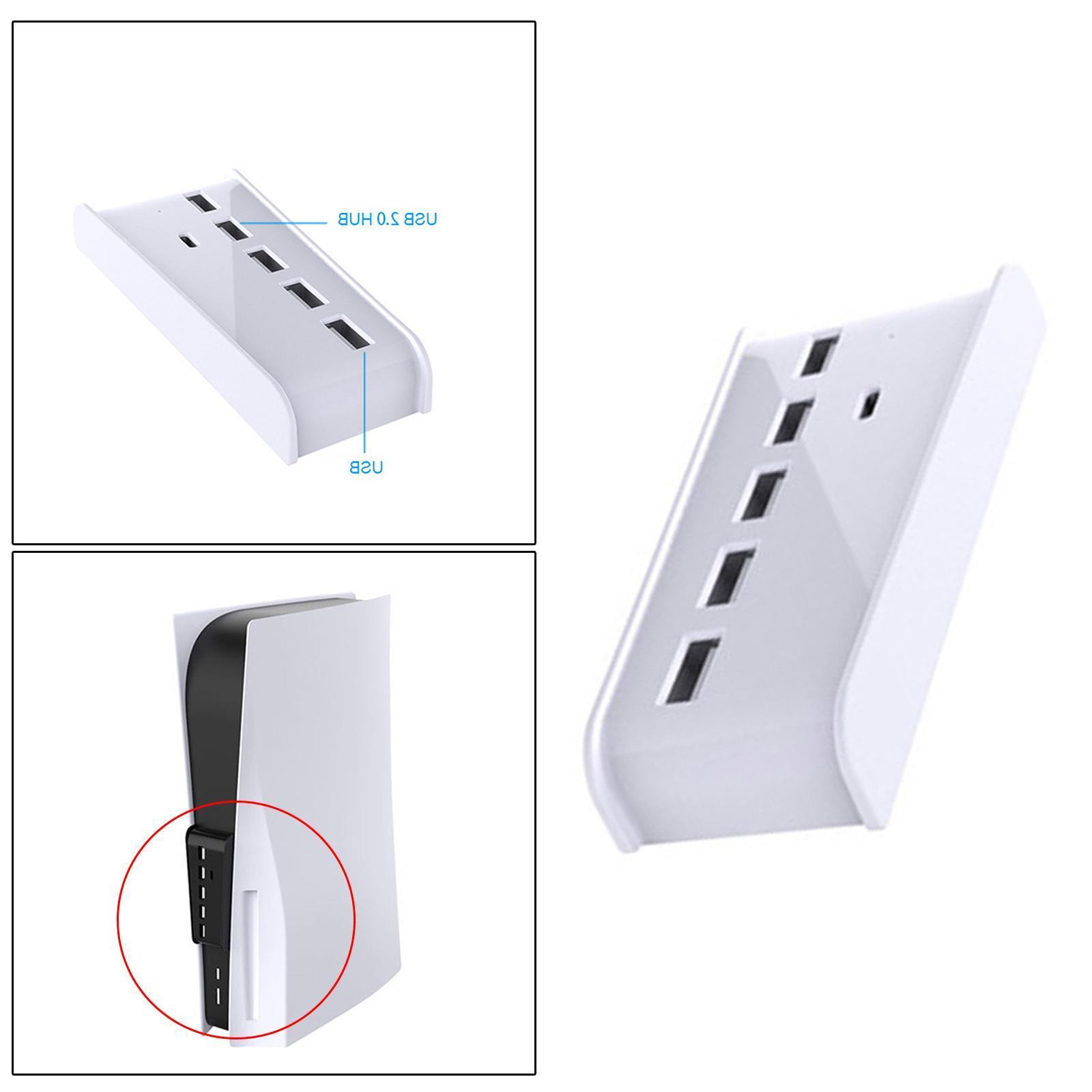 5 Port USB Hub for Game Console USB 2.0 Expansion Hub Splitter Adapter Parts