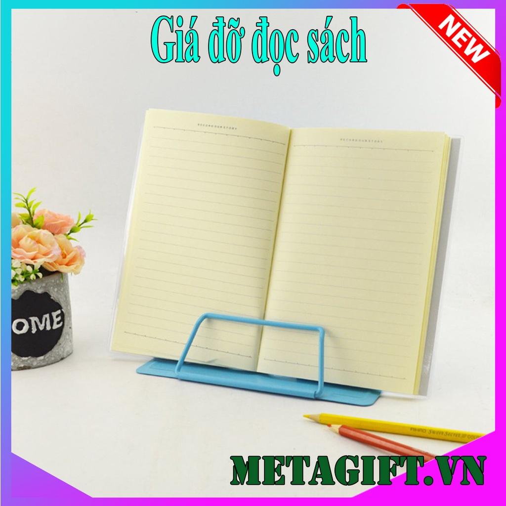 Giá đỡ đọc sách, kẹp sách chống cận chống gù cho bé để bàn bằng kim loại chỉnh độ cao