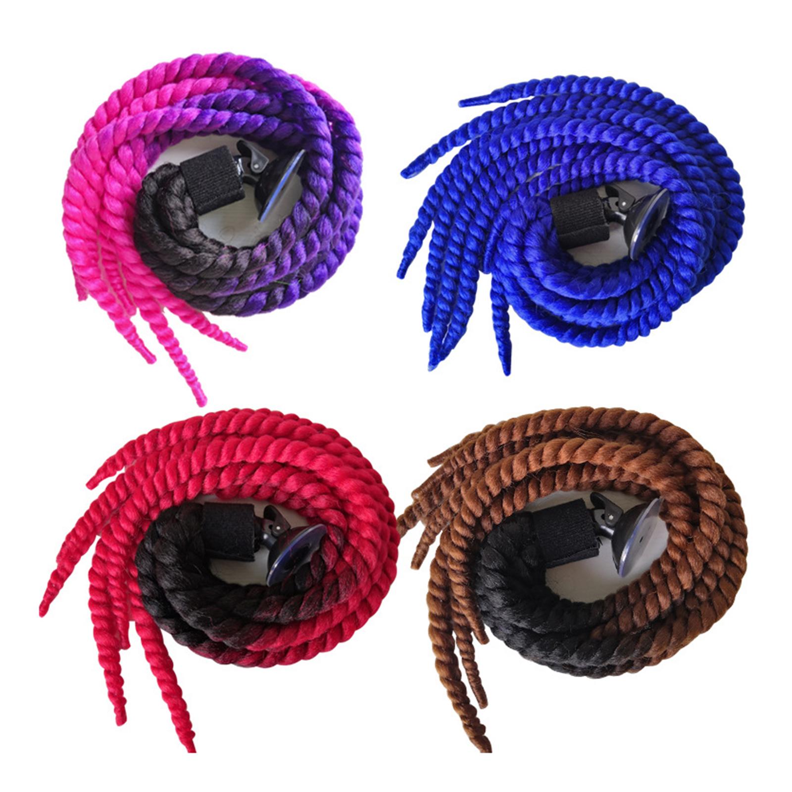 Helmet Pigtails Gradient Ramp Helmet Braids Ponytail Helmet Hair for Motorbike Motorcycle Helmet Braids Hair Tails