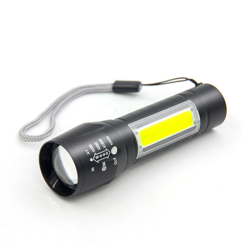 Đèn Pin Mini Siêu Sáng Cao Cấp Có Zoom - Hàng Chính Hãng