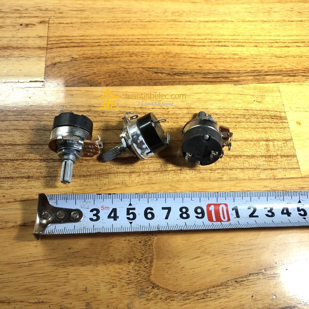 Chiết áp công tắc WH138 - 20mm B10K, B50K, B100K, B250K, B500K