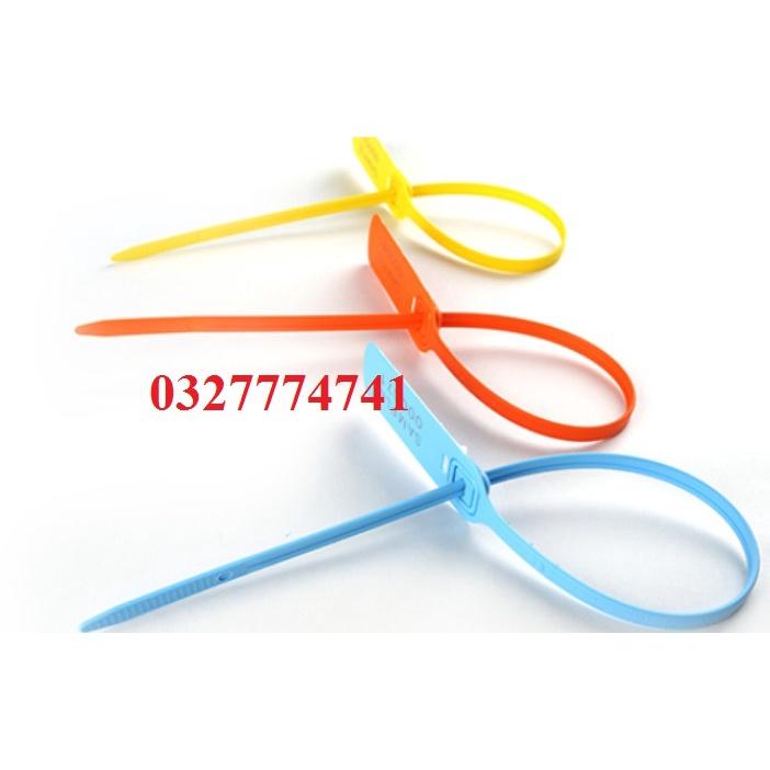 {{ MIỄN PHÍ IN LOGO - 1000 seal }}Seal niêm phong nhựa 40cm Dây rút niêm phong nhựa 40cm (Túi 100 chiếc in seri liên tuc