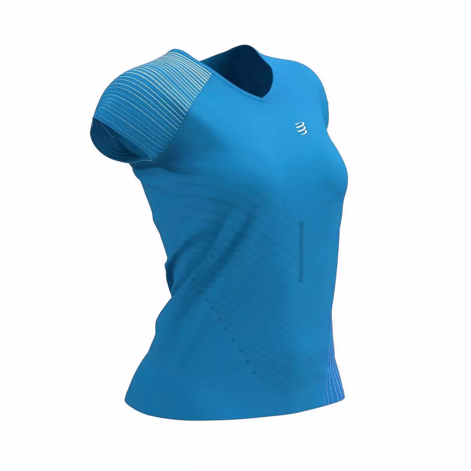 Áo chạy bộ nữ Compressport Performance SS T-Shirt - Màu xanh