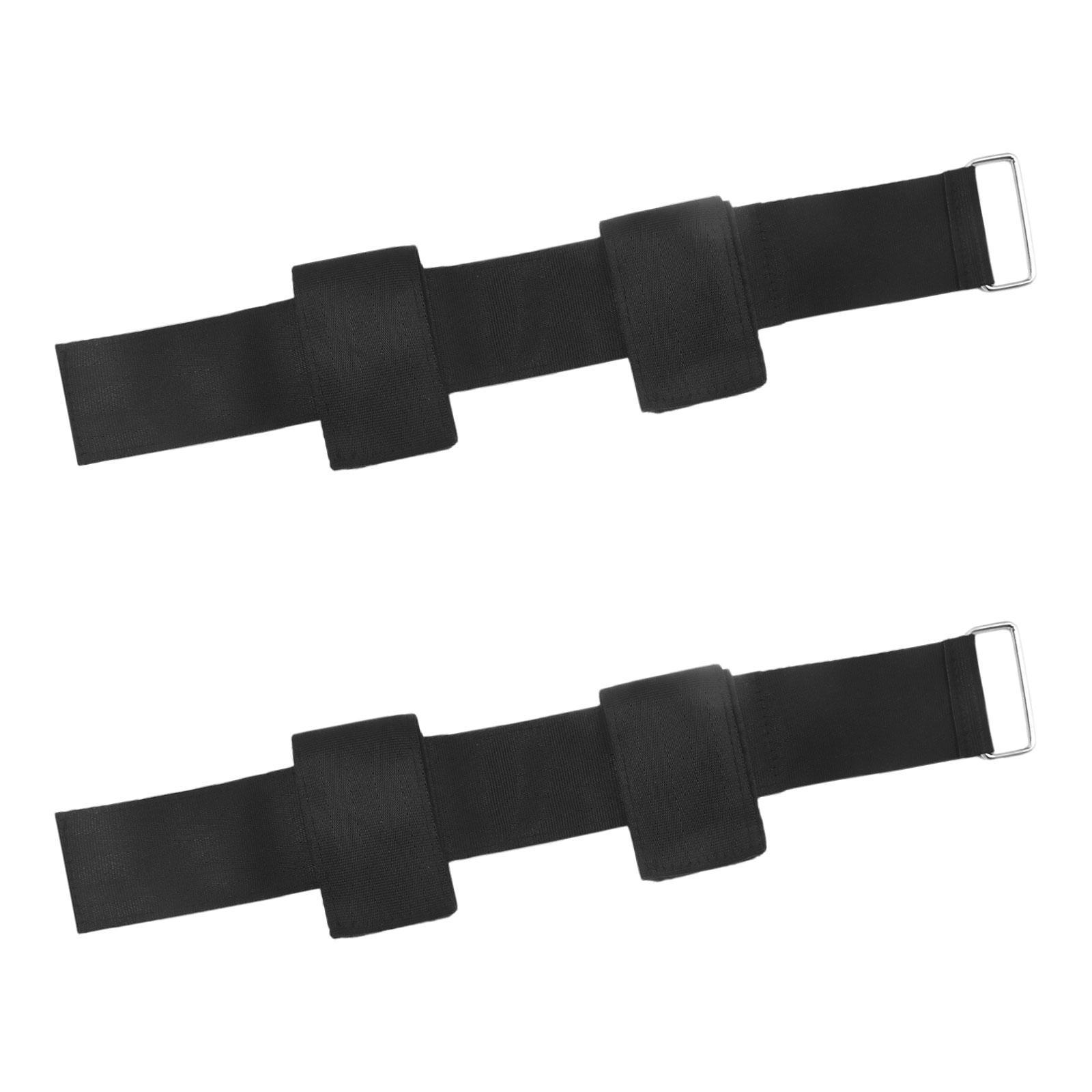 2Pcs Dumbbell Foot Straps Adjustable Tibialis Trainer Strap Leg Extensions