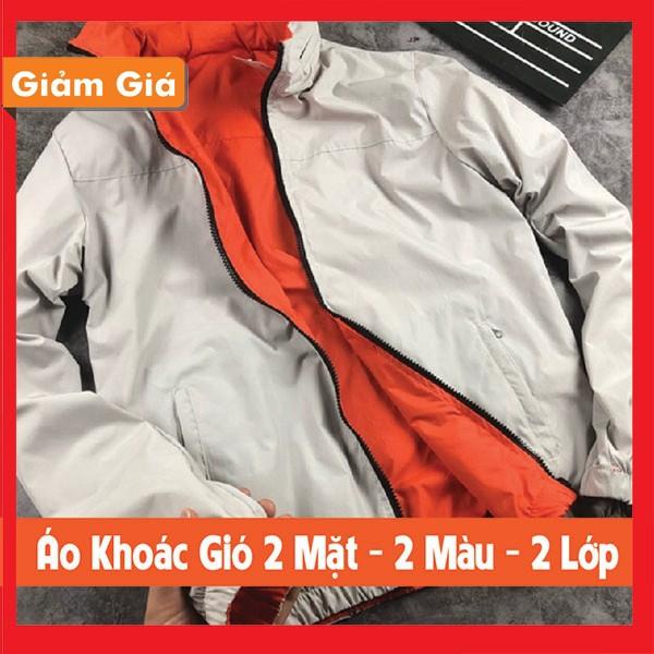 Áo Khoác Dù - Áo Khoác Gió Nam Nữ 2 Màu - 2 Mặt - 2 Lớp Chống Gió - Chống Nước - Chống Bụi - Chống Nắng - Chống Tia UV