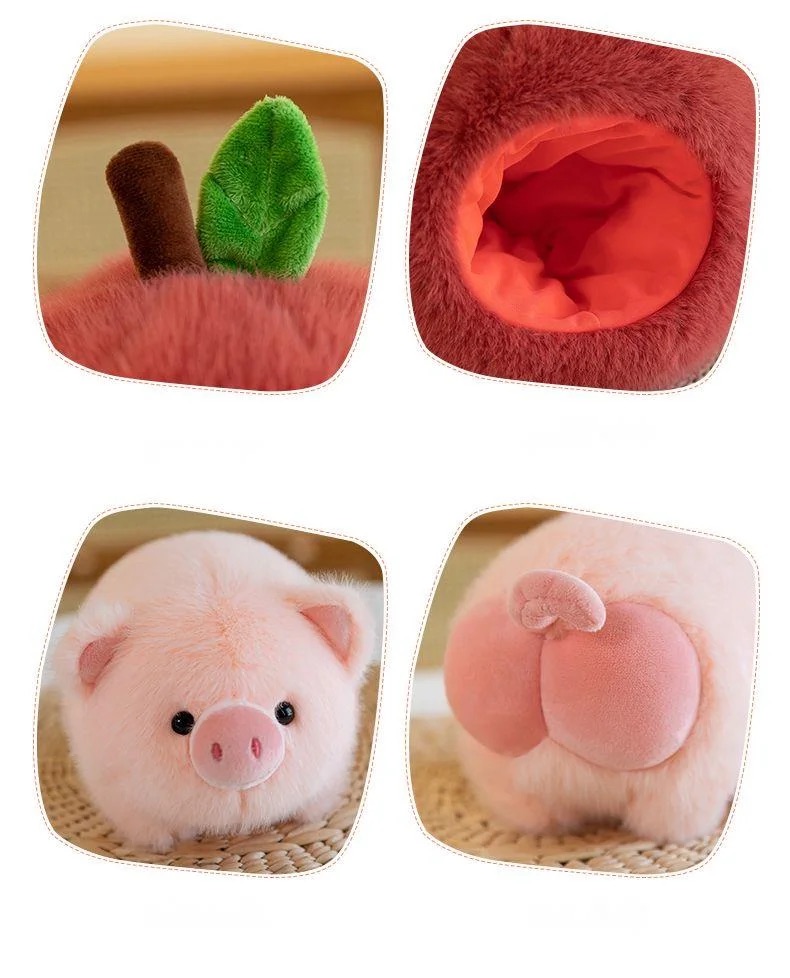 Thú nhồi bông heo trong quả cute - Size 20 đến 35cm - Quà tặng gấu bông xinh xắn êm mịn