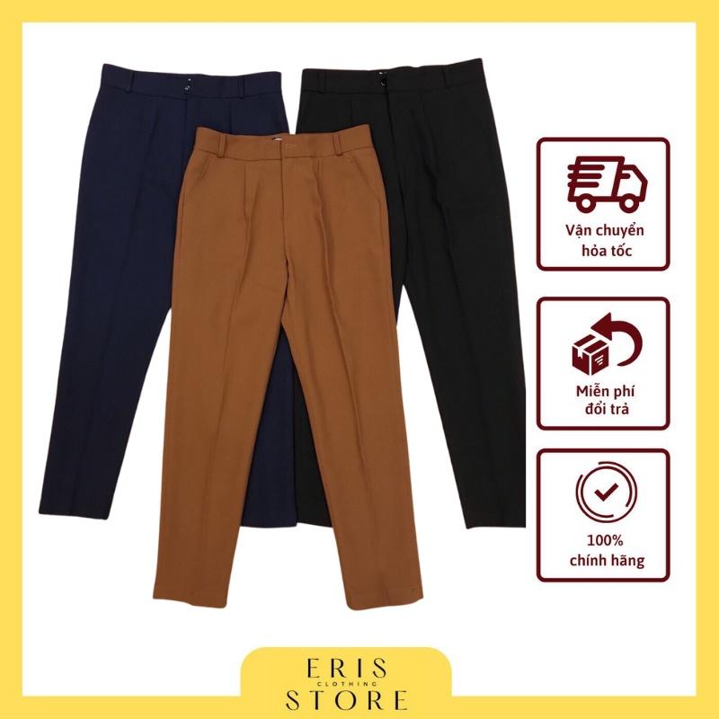 Quần Baggy vải nữ cạp cao vnxk bao chất (ảnh thật), quần tây nữ công sở