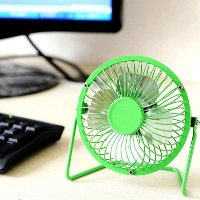 Quạt USB Mini Fan Lồng Sắt 4 inches Giao mầu ngẫu nhiên