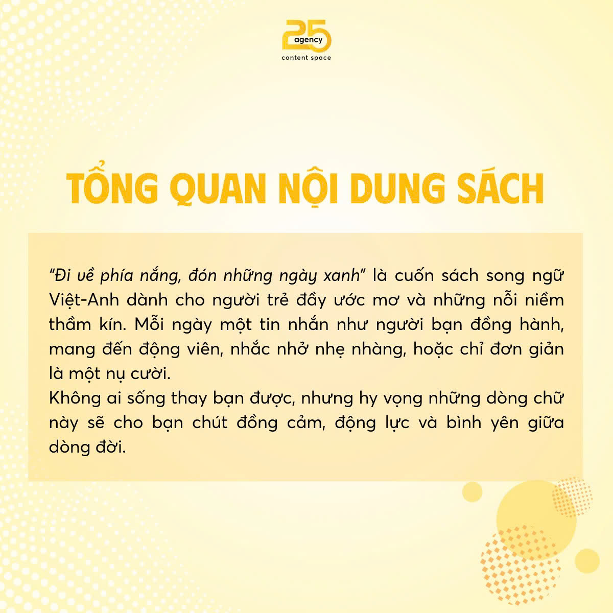 ĐI VỀ PHÍA NẮNG ĐÓN NHỮNG NGÀY XANH - TRƯƠNG CHẤN SANG