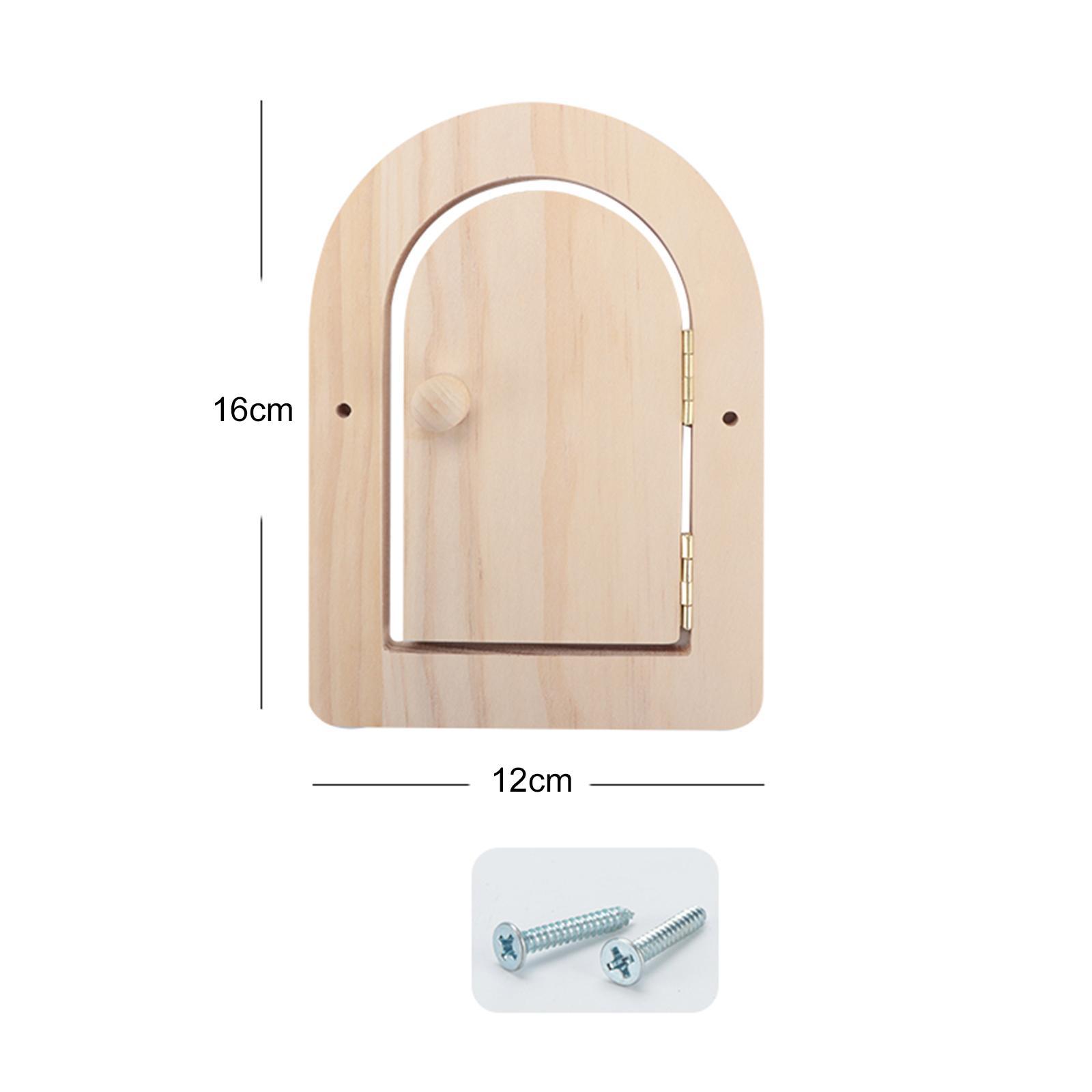 Wood Door Busy Board DIY Accessories Practical Skill for Plane Travel Toy