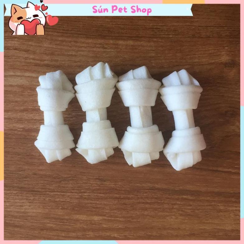 Xương da bò xoắn hai đầu thơm ngon cho thú cưng