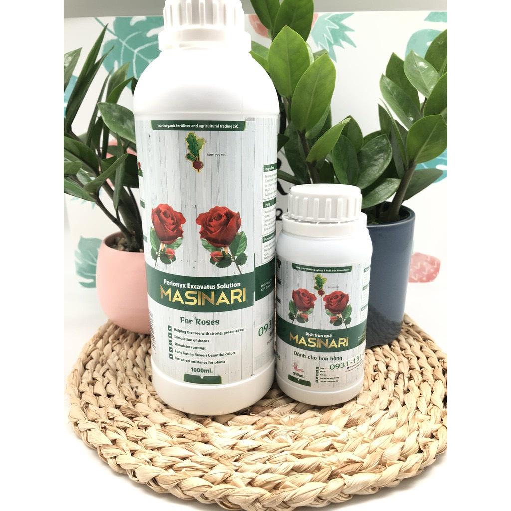 Dịch Trùn Quế MASINARI nhập Khẩu Nhật Bản dùng cho Hoa Hồng, cung cấp dinh dưỡng giúp bật mầm, nụ to, hoa lâu tàn...